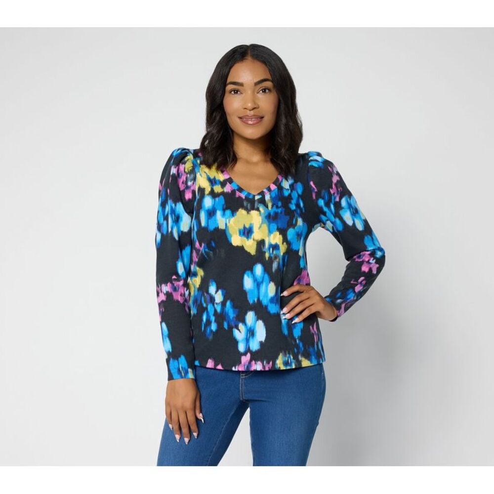 Mally Roncal Women's Top Sz S Make Your Selection: V-Neck Multi-colored